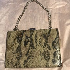 Mundi snakeskin bag
